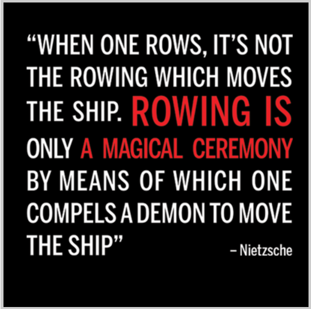 Nietzsche on rowing